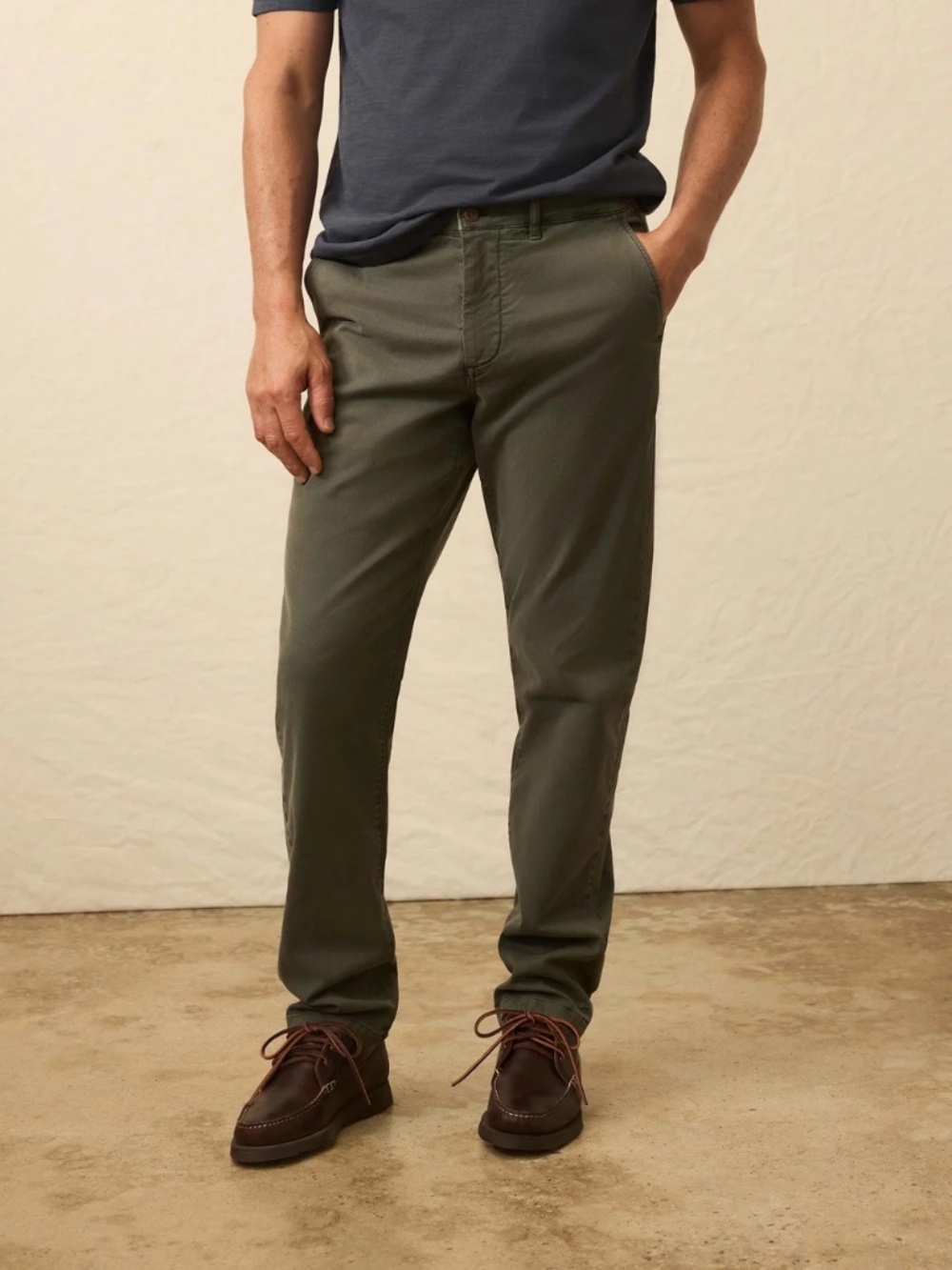 Faherty Coastline Chino Pants Men's 34 x 30 - Fall Evergreen